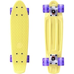 Mini Cruiser Skateboard for Kids, Beginners, and Adults - Lightweight and Portable 22 Inch Skateoard for Easy Riding - Supports Up to 300 lbs