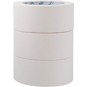 شريط لاصق لاصق فني أبيض 5.08 سم من توسنيل 3 قطع للفنون والحرف اليدوية - 164 ياردة in Kuwait