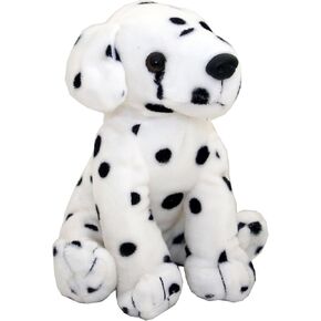 Anico Plush Toy Dog, Stuffed Animal, Dalmatian, 8 Inches Tall , White