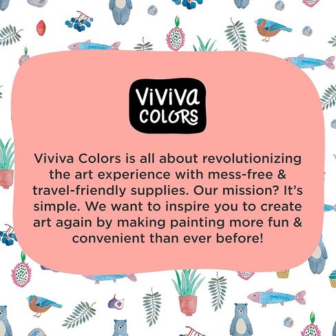 Viviva Travel Watercolor Sheets - Metallic 10 Colors, Portable Paint Set in Kuwait