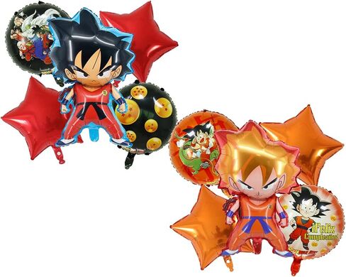 10Pcs Double Sided Different Pattern Balloons,Aluminum Film Material Party Decoration Balloons,Anime Theme Party Supplies,Kawaii Birthday Party Ballons in Kuwait