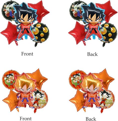 10Pcs Double Sided Different Pattern Balloons,Aluminum Film Material Party Decoration Balloons,Anime Theme Party Supplies,Kawaii Birthday Party Ballons in Kuwait