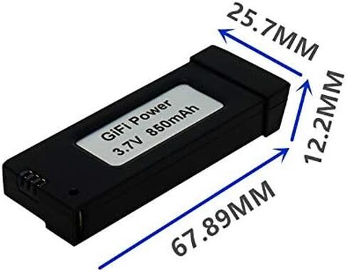 مصرف البحرين المركزي ترقية 3.7 فولت 850 مللي أمبير بطارية ليبو قدرة عالية ل Eachine E58 JY019 GD88 L800 S168 RC كوادكوبتر بطارية بدون طيار 2 حزمة مع شاحن USB in Kuwait