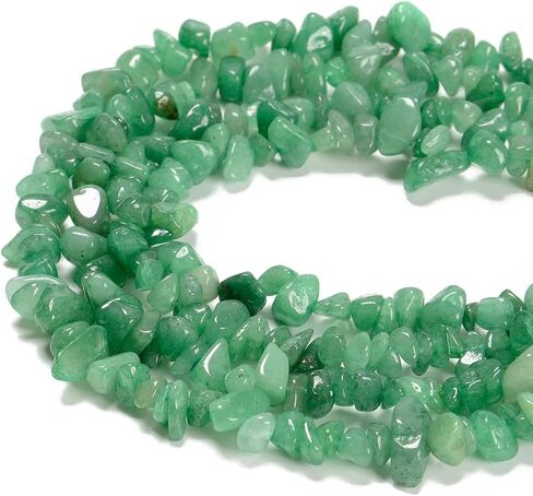 7-8mm Natural Blue Aventurine Gemstone Chips Beads Healing Crystals Waist Bracelets Necklace Kit Irregular Stone DIY Crafts Design Jewelry Making in Kuwait