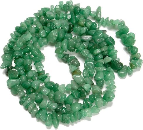 7-8mm Natural Blue Aventurine Gemstone Chips Beads Healing Crystals Waist Bracelets Necklace Kit Irregular Stone DIY Crafts Design Jewelry Making in Kuwait