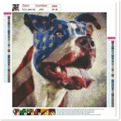 SUNKOO الماس مجموعات الطلاء هريرة الطلاء مع الماس عدة الحفر الكامل هريرة الماس طقم الفن للأطفال البالغين، 12 × 16 بوصة العلم الأمريكي القط in Kuwait