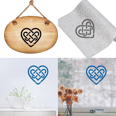 GORGECRAFT 6.3 Inch Metal Celtic Triquetra Knot Stencil Templates Viking Symbol Wicca Reusable Stencils for Painting on Wood Wall Canvas Furniture, Wood Burning, Pyrography Engraving in Saudi Arabia