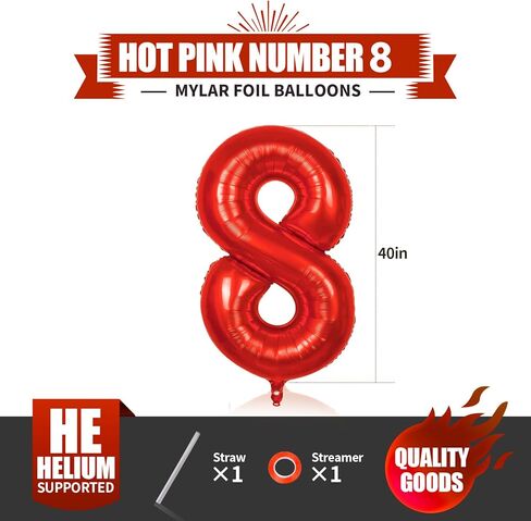 كبير 40 بوصة أحمر رقم 6 بالون رقم 6 بالون، زينة عيد الميلاد السادس للأولاد أو البنات بالون السادس، بالون أحمر بعمر 6 سنوات بالونات عيد الميلاد السادس للأولاد 6 أشهر ديكورات الذكرى السنوية لعيد الميلاد in Kuwait