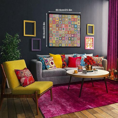 Impossible Puzzles for Adults 1000 Pieces, Difficult Color Squares Jigsaw Puzzles, Hard Challenge Puzzle for Adults in Kuwait