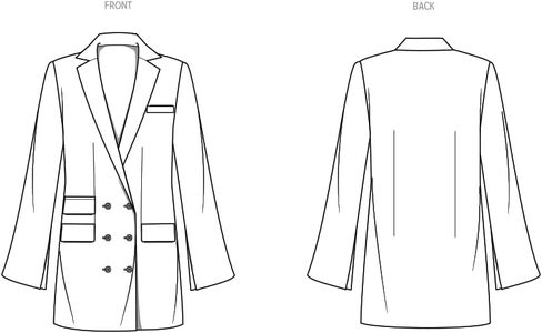 Know Me Misses' Fully Lined Jacket Dress Sewing Pattern Kit, Design Code ME2034, Sizes 18-20-22-24-26, Multicolor in Saudi Arabia