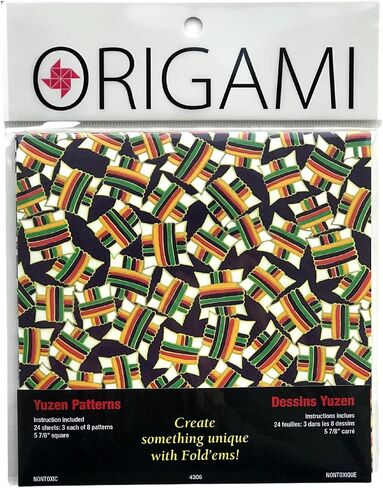 Yasutomo Fold'ems Origami Paper yuzen: 8 patterns 5 7/8 in. pack of 24 in Saudi Arabia