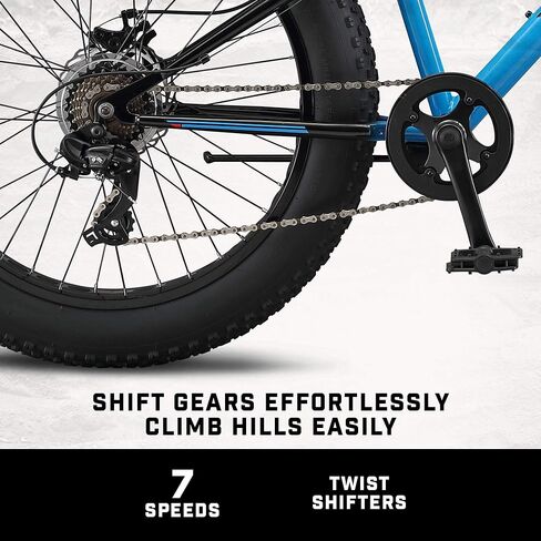 Mongoose Argus ST & Trail Youth/Adult Fat Tire Mountain Bike for Men and Women, 20-26-Inch Tires, 10.5-19 Inch Hardtail Frame, Mechanical Disc Brakes in Kuwait