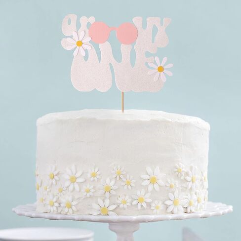 غلاف كعكة من جروفي وان - جروفي وان أول عيد ميلاد، ديكورات رائعة للحفلات واحدة، تزيين تزيين تزيين حفلة عيد الميلاد، تزيين تزيين تزيين عيد الميلاد الأول للأطفال in Kuwait