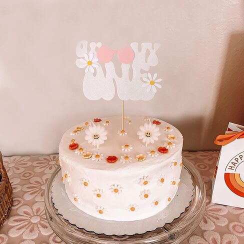 غلاف كعكة من جروفي وان - جروفي وان أول عيد ميلاد، ديكورات رائعة للحفلات واحدة، تزيين تزيين تزيين حفلة عيد الميلاد، تزيين تزيين تزيين عيد الميلاد الأول للأطفال in Kuwait