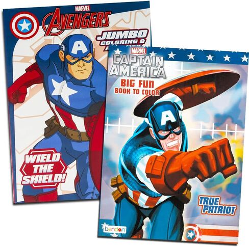 كابتن امريكا مجموعة كتب تلوين (كتابان - 96 صفحة) in Kuwait