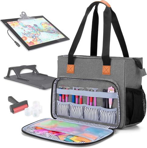 LUXJA Diamond Painting Carrying Case for A4 Light Pad, Purple in Saudi Arabia