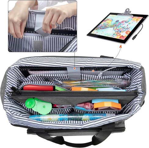 LUXJA Diamond Painting Carrying Case for A4 Light Pad, Purple in Saudi Arabia