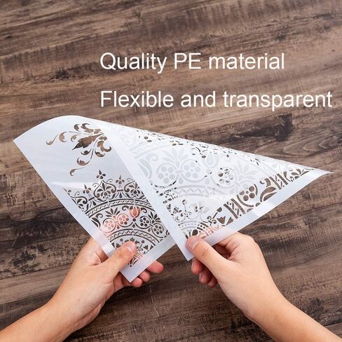 قالب استنسل الفراشة مزخرف DIY للرسم على الجدران والأثاث (حجم A4) in Kuwait