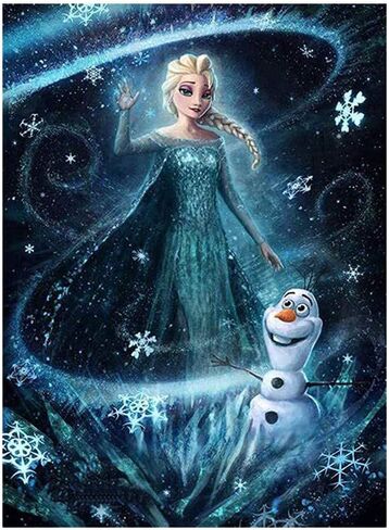 طلاء بالأرقام من كيميلي داي للبالغين والأطفال ديزني طلاء بالأرقام، مجموعة طلاء أكريليك لأميرات ديزني بالألوان بالأرقام، مجموعة طلاء لتزيين المنزل وغرفة المعيشة وغرفة النوم وديزني فروزن برينسيس in Kuwait