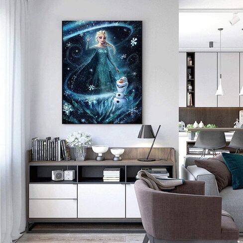 طلاء بالأرقام من كيميلي داي للبالغين والأطفال ديزني طلاء بالأرقام، مجموعة طلاء أكريليك لأميرات ديزني بالألوان بالأرقام، مجموعة طلاء لتزيين المنزل وغرفة المعيشة وغرفة النوم وديزني فروزن برينسيس in Kuwait