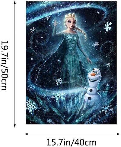 طلاء بالأرقام من كيميلي داي للبالغين والأطفال ديزني طلاء بالأرقام، مجموعة طلاء أكريليك لأميرات ديزني بالألوان بالأرقام، مجموعة طلاء لتزيين المنزل وغرفة المعيشة وغرفة النوم وديزني فروزن برينسيس in Kuwait