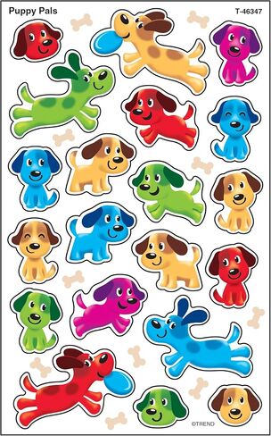Trend Enterprises, Inc. Puppy Pals superShapes Stickers-Large, 160 ct in Saudi Arabia