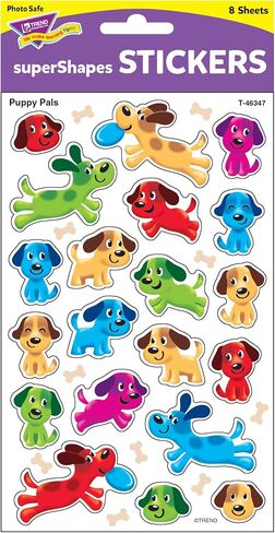 Trend Enterprises, Inc. Puppy Pals superShapes Stickers-Large, 160 ct in Saudi Arabia