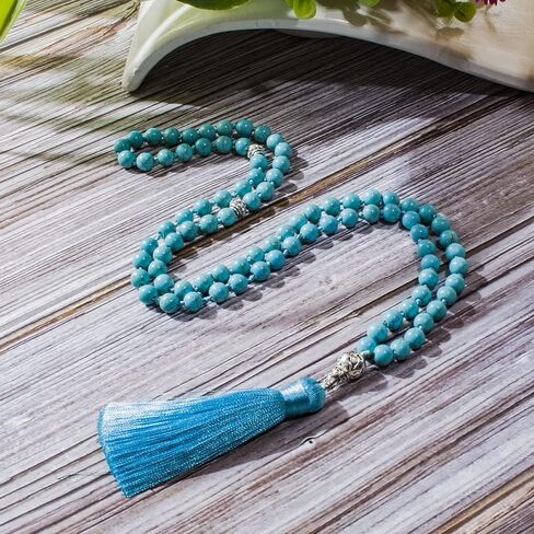 Hovaete Tasbih Prayer Beads Allah & Muhammad Islamic Prayer Rosary Muslim Islam Misbaha Tasbeeh Sibha 99/33Prayer Beads for Men and Women (8mm Blue Turquoise-99 beads) in Kuwait