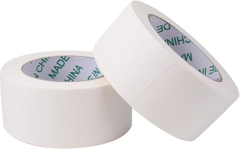 شريط لاصق لاصق فني أبيض 5.08 سم من توسنيل 3 قطع للفنون والحرف اليدوية - 164 ياردة in Kuwait