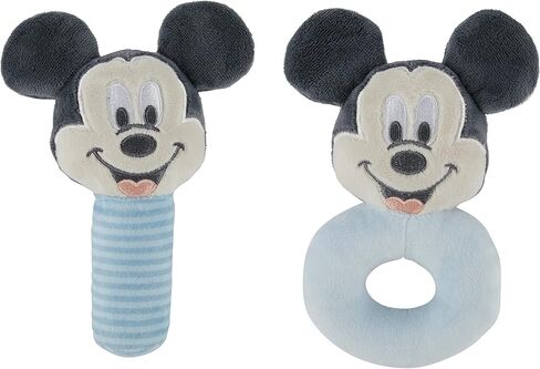 Disney Winnie The Pooh and Tigger Assorted Plush Lovie Rattle Set Pack of 2 - Soft and Cuddly Plush Material, Built-in Rattle for Sensory Stimulation,Vibrant Colors and Intricate Details in Kuwait