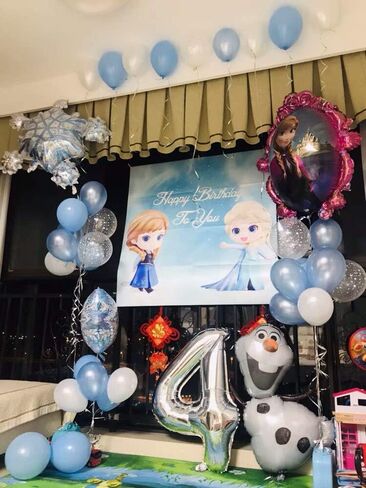 Tellpet Silver Number 2 Balloon, 2th Birthday Party Foil Mylar Helium Balloons, 40 Inch in Kuwait