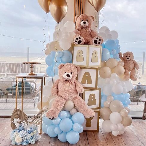 Black and Gold Balloon Garland Arch Kit Black White Metallic Gold Confetti Balloons for Graduation Birthday Party New Year Engagement Wedding Party Decorations in Kuwait