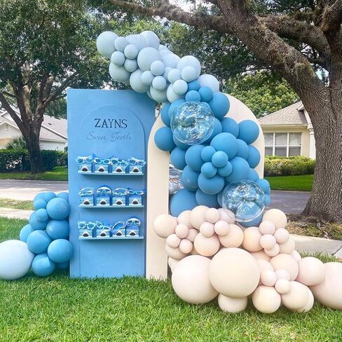 Black and Gold Balloon Garland Arch Kit Black White Metallic Gold Confetti Balloons for Graduation Birthday Party New Year Engagement Wedding Party Decorations in Kuwait