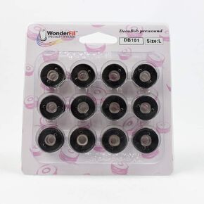 WonderFil, Specialty Threads, DecoBob, Pre-Wound Bobbins, Size L - Red