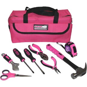 Grip 9 pc Pink Children's Tool Kit, Kids Tools, Real Tools in Kuwait