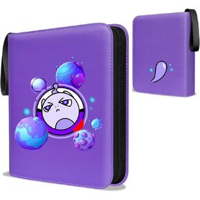 YIRRAN Card Binder for Pokemon Cards, 4 Pocket 400 Cards Trading Cards Games Collection Holder Collector with Removable Sleeves (Purple) in Saudi Arabia