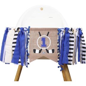 لافتة كرسي مرتفع للهوكي - زينة عيد الميلاد الأول/الأول للهوكي، كرسي مرتفع للهوكي الأول/الأول، ديكور حفلات عيد الميلاد الأول من العام، لافتة سماش لعيد الميلاد الأول للهوكي in Kuwait