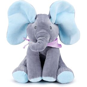 KWZG19 Animated Elephant Toys, Plush Singing Elephant with Ears Moving Electric Plush Toy, Adorable Elephant Stuffed Animal Toy for Baby's Gift, 12'' (Pink) in Saudi Arabia