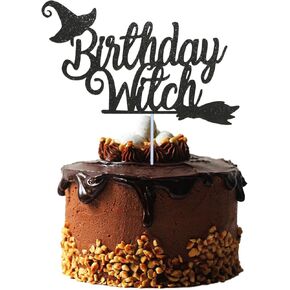 زينة كعكة الساحرة لعيد الميلاد، زينة كعكة الساحرة الهالوين اللامعة، زينة كعكة عيد ميلاد الساحرات لتزيين حفلات عيد الميلاد للبنات والاطفال in Kuwait