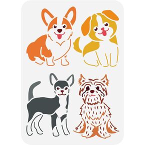 BENECREAT Bamboo Stencil, Chinese Style Drawing Painting Stencils Reusable Plastic Stencil Drawing Templates for Painting on Wood Furniture Home Decor, 11.7x8.3inch
