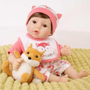 Aorikiz Reborn Baby Doll - 18 Inch Realistic Newborn Baby Dolls Boy - Real Life Soft Weighted Body Lifelike Baby Doll Gift Set with Gift Box for Kids Age 3+ in Saudi Arabia