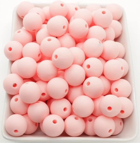 خرز سيليكون ليموني من شركة BLUE RABBIT CO لصنع سلسلة المفاتيح، والقلادة، والسوار (12 مم، 100 قطعة، ليموني) خرز بالجملة وتشكيلات الخرز، خرز السيليكون in Kuwait