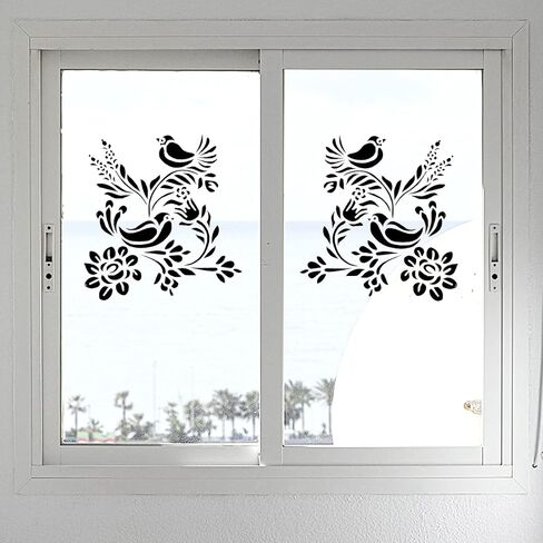 Sunflower Stencil Kit,25 Pieces Bird Floral Flower Stencils for Painting on Wood Canvas Branches Leaf Tree Bee Birdcage Drawing Reusable Stencil for Paint Craft Template Wall Furniture DIY Home Decor in Kuwait