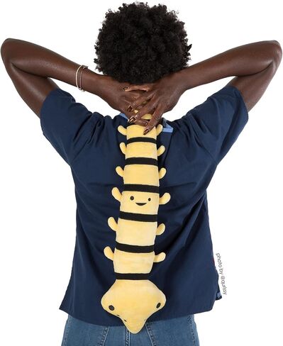 I Heart Guts Spine Plush - Got Your Back - Stuffed Flexible Backbone Vertebrae Pillow - Anatomy Toy Get Well Gifts for Spine Surgery, Spinal Cord Injury, Scoliosis, Orthopedic Doctors, & Chiropractors in Saudi Arabia