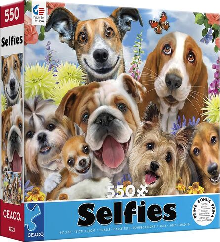 Ceaco - Selfies - Puppy Love - 550 Piece Jigsaw Puzzle in Saudi Arabia