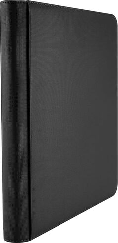 PAKESI 12 Pocket Trading Card Album Folder Card Collection Binder with 20 Removable Sheets Holds Up to 480 Cards - 360 Side Loading Pocket Binder for TCG -BLACK-P1 in Kuwait