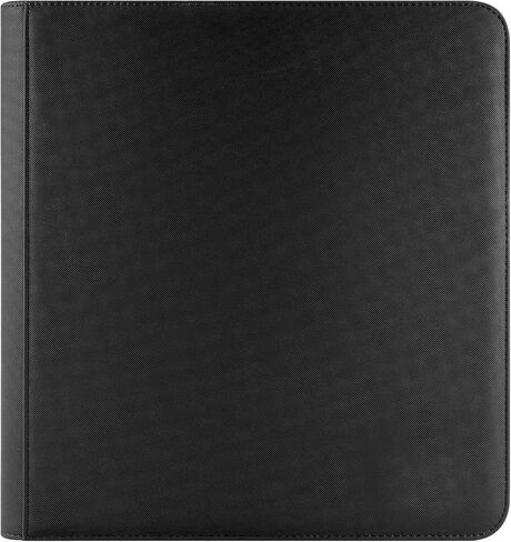 PAKESI 12 Pocket Trading Card Album Folder Card Collection Binder with 20 Removable Sheets Holds Up to 480 Cards - 360 Side Loading Pocket Binder for TCG -BLACK-P1 in Kuwait