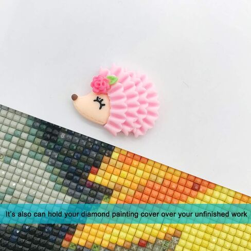 Diamond Painting Cover Minder 5PCS Hedgehog Magnet Cover Minders for Painting with Diamonds Paper Cover, for Adults Art Craft in Kuwait