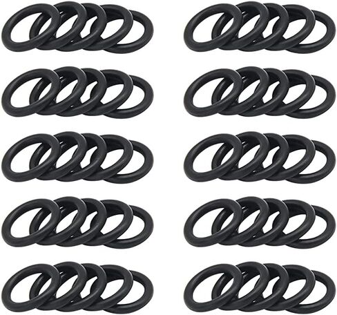 7/16 انش اي دي 5/8 انش او دي جي اي جو 3-3/4 انش حلقة دائرية بديلة لحزام الخصر (50 قطعة) in Kuwait