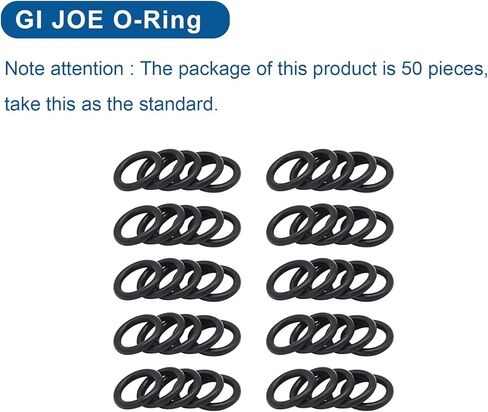 7/16 انش اي دي 5/8 انش او دي جي اي جو 3-3/4 انش حلقة دائرية بديلة لحزام الخصر (50 قطعة) in Kuwait